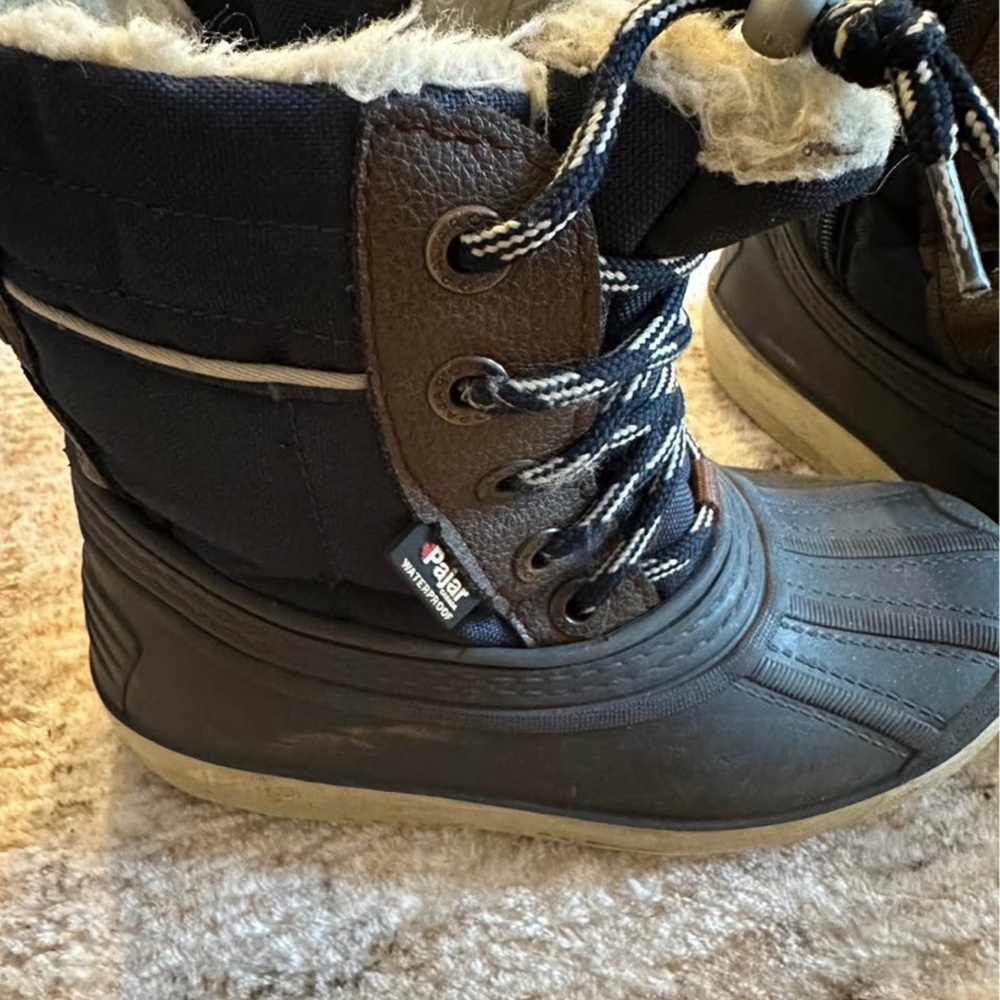 Pajar Kids blue and brown Snow Boots/ Thermal Boots 13T